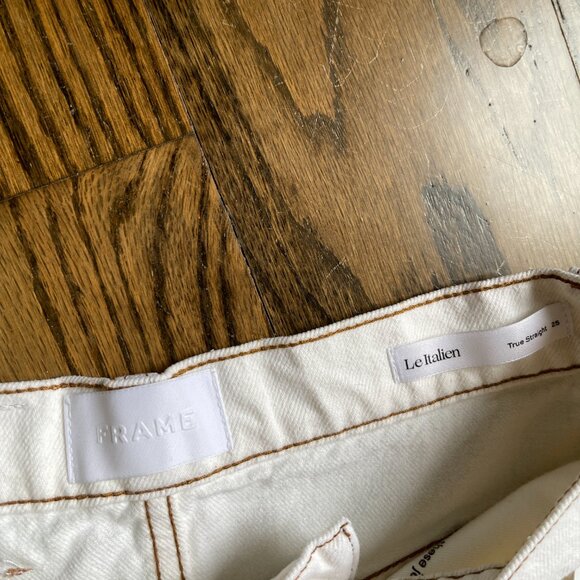 [BRAND NEW] Frame Le white straight jeans - Picture 6 of 9